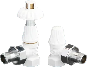 Kit robinetterie Bronze thermostatique en finition blanche