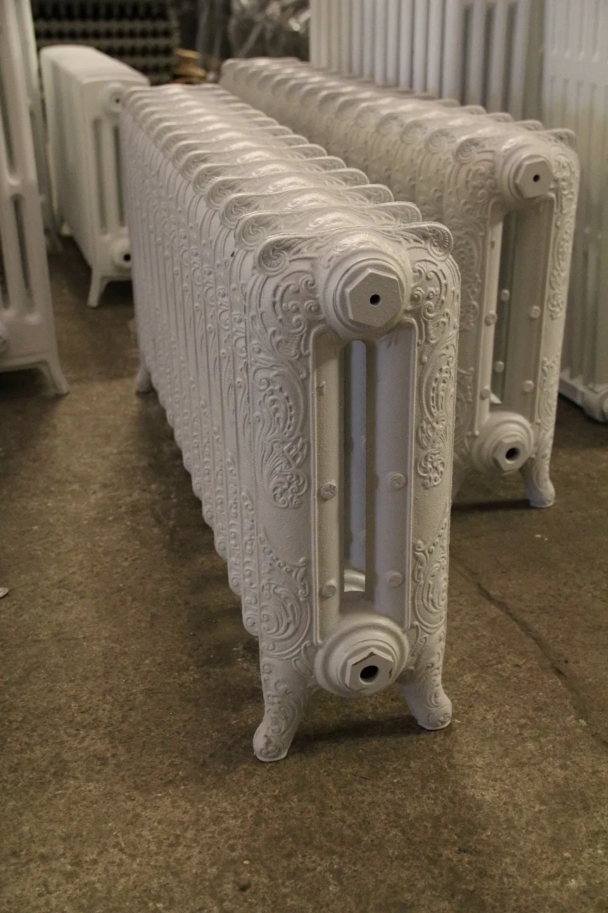 Radiateur Rococo Neuf de 51 cm à deux colonnes en finition claire